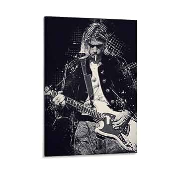 カートコバーンポスター（額付） Amazon.co.jp: A4 額付き ポスター カートコバーン Kurt Cobain